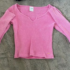 Victorias secret pink long sleeve top. size xs